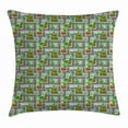 thumbnail image 1 of Ambesonne 16" x 16" Multi-color Polyester Decorative Pillow Cover, 1 of 2