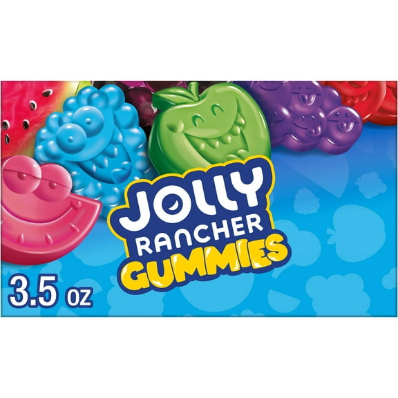 Jolly Rancher Gummies Original Fruit Flavored Candy, Box 3.5 oz
