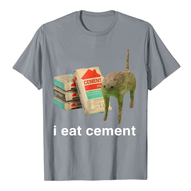 Hauts à Col Rond Imprimés en Anglais "I Eat Ciment" pour Femmes, Chemises Décontractées d'Été, Col en V, Manches Longues, Lot de Hauts à Col Roulé