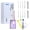 D0050-Light Purple(8Tips), variant on Hooyapik Water Flosser Pick for Adult, 300ML Cordless Rechargeable Oral Irrigator with 30-Day Battery, 4 Nozzles for Braces & Implants(Purple)