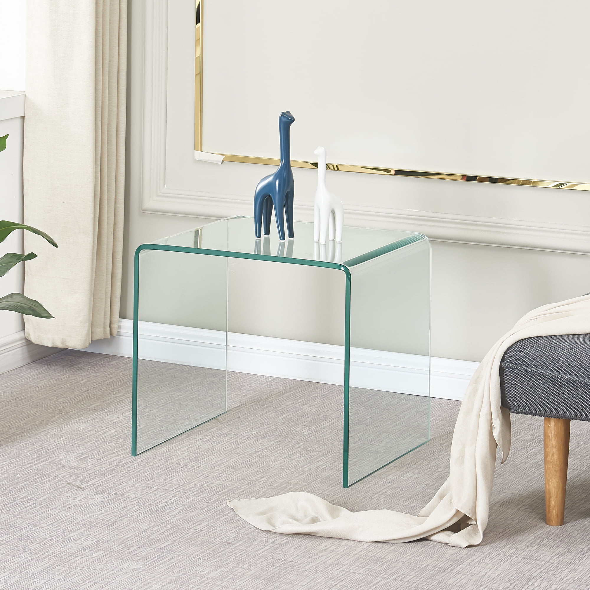 Private Jungle Home Office Tempered Glass End Table,Modern Clear Small Sofa End Table Coffee Table for Living Room Bedroom Private Jungle Home Office Tempered Glass End Table,Modern Clear Small Sofa End Table Coffee Table for Living Room Bedroom