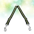 thumbnail image 3 of Corde de Traction pour Animaux à Rayures Réfléchissantes Double Sangle pour Chien Chiot (Vert, Tête Unique, Taille g), 3 of 8