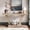 Natural, variant on YWEN 60-Inch Farmhouse Long Console Table, Rustic Sofa Table with V Shape Base & Solid Wood Veneer, 2-Tier Vintage Industrial Wooden Entryway Table for Hallway Living Room Entrance Foyer