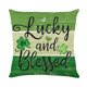 thumbnail image 2 of Yhmxh Fundas de cojín decorativas con estampado irlandés, fundas de cojín para sofá, cojín de asiento, fundas de almohada para el Día de San Patricio, 2 of 2