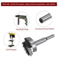 thumbnail image 5 of Uxcell 51mm (2") Serrated High Carbon Steel Wood Hinge Drilling Forstner Drill Bit Hole Opener, 5 of 6