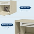 thumbnail image 5 of Soonbuy Cat Litter Box Enclosure Furniture, Hidden Litter Box Cabinet, Indoor Cat Washroom, Pet House, Side End Table, Dog Proof Hideaway Kitty Litter Box Enclosure, 5 of 8