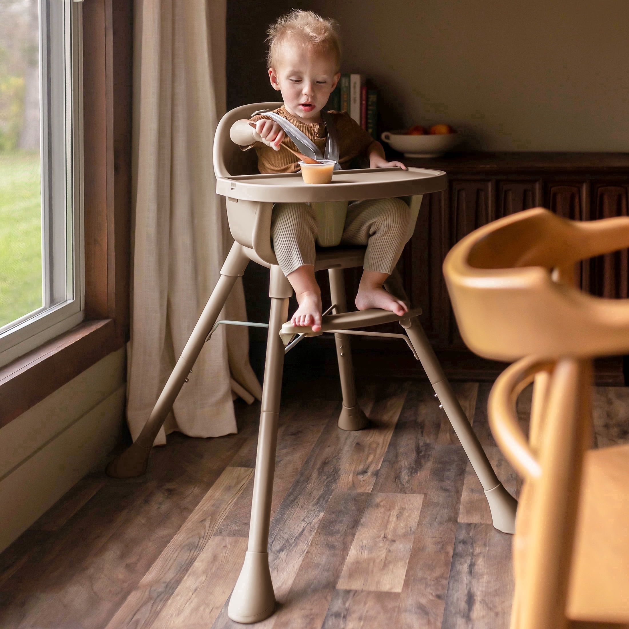 HARPPA 3-in-1 Convertible Baby High Chair, Feeding Chair  for Toddlers , Khaki