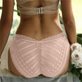 thumbnail image 2 of Sngxgn Women's Cotton Underwear High Waist Breathable Briefs Soft Underpants Ladies Stretch Panties(Pink,M), 2 of 4