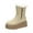 Beige, variant on Womens Winter Boots Women's Snow Boots Fleece Lined Warm Boots with Side Zipper Women's Round Toe Thick Sole Short Boots