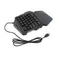 thumbnail image 3 of One One Handed Gaming Keyboard USB RGB Wired Illuminated Keyboard Gaming Accessory For Desktop PC Laptop, 3 of 7