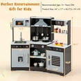 thumbnail image 2 of Infans Pretend Play Kitchen for Kids Toddler Aged 3+ Wooden Toy Set w/ Range Hood, 2 of 7