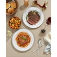thumbnail image 4 of 100 PCS White Plastic Plates 10.25 Inch Disposable Dinner Plates Premium for Party Wedding Events, 4 of 9