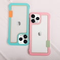thumbnail image 6 of Compatible with iPhone 14 Pro Max Bumper Frame Case Frameless Cooling Heat Dissipation No Backplate Protection Fashion Shockproof Cover for Girls Women Man Blue, 6 of 14