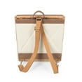 thumbnail image 4 of Picnic Time Corsica Grande Wine & Cheese Basket Backpack, Beige Canvas, 4 of 5