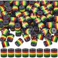 thumbnail image 1 of 200Pcs Opaque Strip Resin Beads Colorful Column Colorful 9x7.8mm Hole: 2mm, 1 of 6
