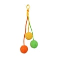 thumbnail image 3 of FEOLGEHLY Hanging Cotton Rope Cat Toy Ball for Teething and Chew Fun, Natural Braid Cat Toy for Indoor Cats, Cage-Mountable Multi-Pet Interactive Toy, Washable Cat Teething Toy (Yellow), 3 of 7