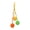 Yellow 1PCS, variant on HOARBOEG 1PCS Hanging Cotton Rope Ball Toy for Indoor Cats, Cat Chew Toy for Teething & Boredom Relief, Natural Sisal Jute Rope Hanging Toy with Bell for Cage or Scratching Post