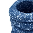 thumbnail image 3 of Pemberly Row Contemporary Accent Speckled Blue Stacked/Sculptural Rings Vase, 3 of 4