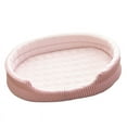 thumbnail image 4 of Cama refrescante para mascotas, nido universal para dormir en verano, de seda fría y fresca, para gatitos y cachorros de interior, color rosa., 4 of 12
