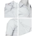 thumbnail image 4 of H2H Mens Casual Slim Fit Short Sleeve Shirts WHITE US XL/ASIA 2XL (KMTSTS0132), 4 of 6