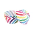 thumbnail image 2 of Beforeyayn 100 Pack Rainbow Cupcake Liners, Standard Size Greaseproof Baking Cups, Striped Paper Muffin Liners, Oven Safe Disposable for Birthday, Wedding, Party & Snack Cups, 2 of 6