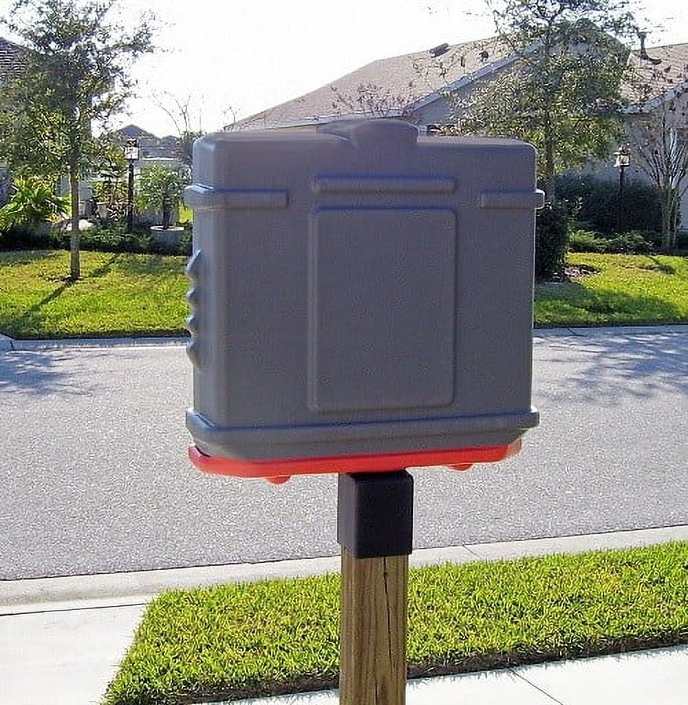 EZ Permit Box w/4x4 Adapter Gray and Orange