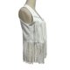 thumbnail image 4 of Chaleco con flecos para mujer, chaleco de gamuza de cuero con borlas, chaleco Vintage de vaquera occidental, cárdigan, chaqueta, 4 of 5