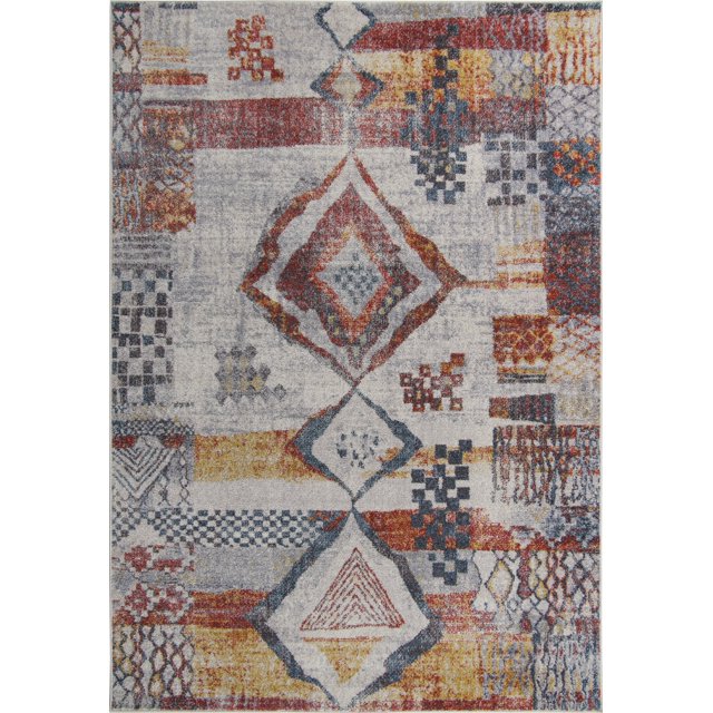 Morocco Southwestern Destressed Multicolor Area Rug 2x5 3x10 4x5 6x8 7x10 8x11 9x12 Feet Size