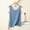 Sky Blue women sleeveless tank top a1, variant on MORESEC Women Sleeveless Tank Tops Cotton Round Neck Casual Basic Solid Summer Tee Shirts Vacation Fashion Clothes, Sky Blue XL