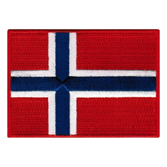 Norway Flag Embroidered Iron-on Patch