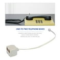 thumbnail image 4 of RJ11 6P4C Male to 2 Ports 6P4C Female Socket Phone Line Splitter Adapter, 4 of 7