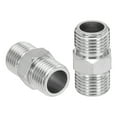 thumbnail image 4 of 1/8 to 1/8 Air Brush Hose Adapter, 1PCS 1/8" BSP Male to 1/8" BSP Male Fitting Conversion Adapter Nipple Metal Connector, 4 of 5