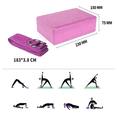 thumbnail image 4 of Kit Ejercicio Pelota Pilates  Marca*Bloques Yoga Bandas Resistencia Rosa, 4 of 4