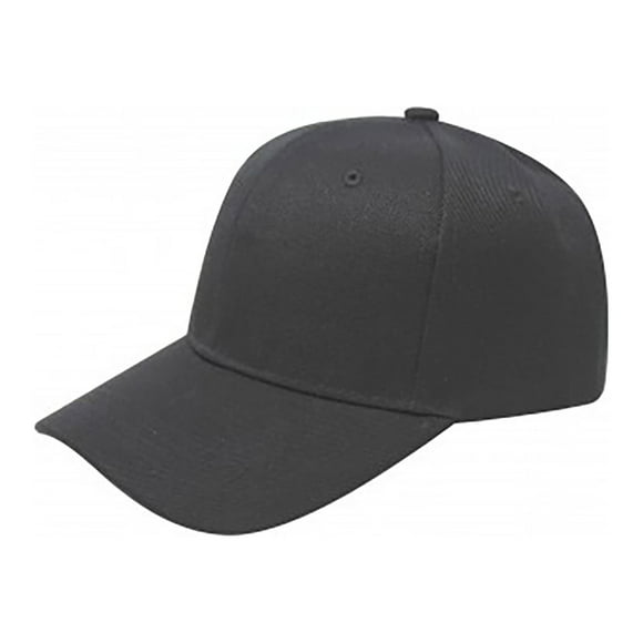 Balec Plain Baseball Cap Hat Adjustable Back (Black)