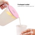 thumbnail image 4 of 1Pc 2000ML Plastic Beverage Kettle Heat Resistant Cold Water Jug Juice Pitcher with Handle(Pink), 4 of 9
