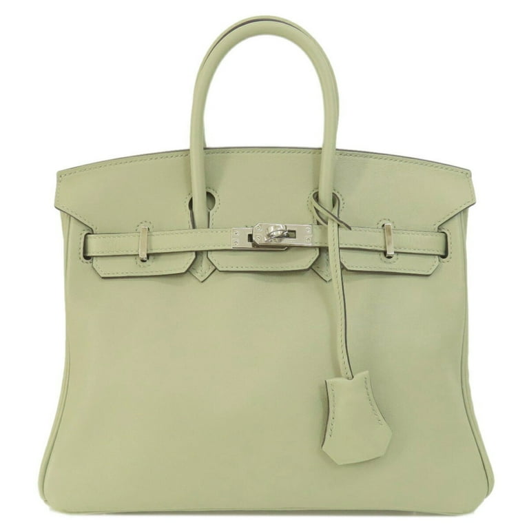 Pre-Owned Hermes Birkin 25 Green Handbag Swift Women's HERMES