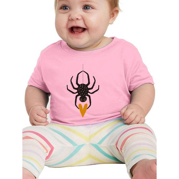 Funny Cute Spider W Heart T-Shirt Infant -Image by Shutterstock,  12 Months
