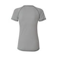 thumbnail image 2 of A4 NW3275 Womens Fitted Raglan with Flatlock Stitching - Silver - 2XL, 2 of 2