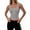 #A- Gray, variant on Tank Top for Women Summer Scoop Neck Ribbed Knit Slim Fitted Sleeveless Henley Tops