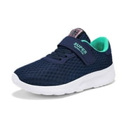 Kids Athletic Sneakers Lightweight Breathable -On Running Shoes for Girls Boys Sport