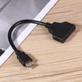 thumbnail image 2 of Divisor compatible con HDMI Video 1080P Conmutador compatible con HDMI 1X2 Split 1 en 2 Adaptador de cable de salida, 2 of 3