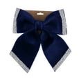 thumbnail image 5 of hulanddfd Christmas Tree Bows, 9.65"x7.87" Dark Blue Christmas Bows Xmas Hanging Decoration for Xmas Tree Wreath and Wedding Party Holiday Decor, 5 of 5