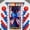 C, variant on Patriotic Giant Star-Striped Door Bow 70.87x35.43in, Red White Blue Glitter Bow for 4th of July, Memorial Day Front Door Decor