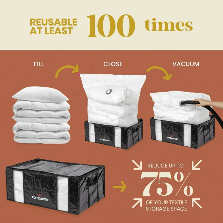 Vacuum Storage Bag Xxl Black Parisienne Range by Compactor