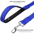 thumbnail image 3 of FunTags 4FT Reflective Dog Leash with Soft Padded Handle for Training,Walking Lead for Medium & Small Dogs,3/4 Inch Wide,Royal Blue, 3 of 7