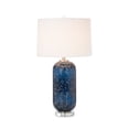 thumbnail image 4 of Lux Lighting Stunning Blue Glass Table Lamps (Set of 2) 3-Way Switch, 4 of 8