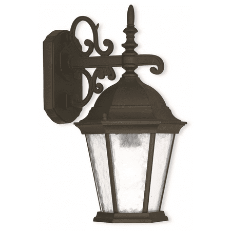 

Textured Black Tone Finish Wall Sconces Cast Aluminum Material Candelabra Base 8 Wide 1 Light Fixture