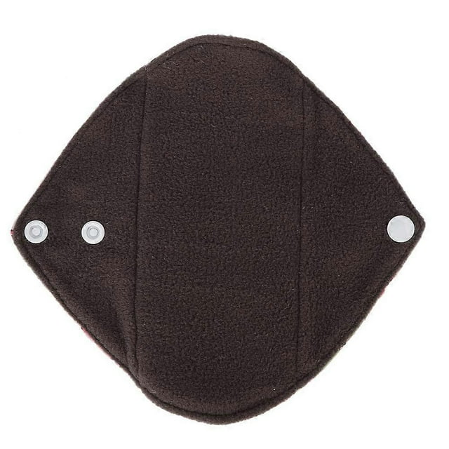 Skin Friendly Cloth Menstrual Pad Reusable Charcoal Bamboo Sanitary Napkin Pad 18 x 18cm(N5 )