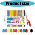 thumbnail image 5 of 12pcs Plastic Acrylic Paint Pen Glowing Pigment for Low Light Surfaces Decorating, 5 of 15