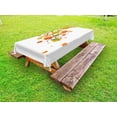 thumbnail image 1 of Fall Outdoor Tablecloth, Fall Image with Canadian Maple Leaves Botanical Foliage Nature Warm to Cold Effects, Decorative Washable Fabric Picnic Tablecloth, 58 X 120 Inches, Yellow Orange, by Ambesonne, 1 of 2